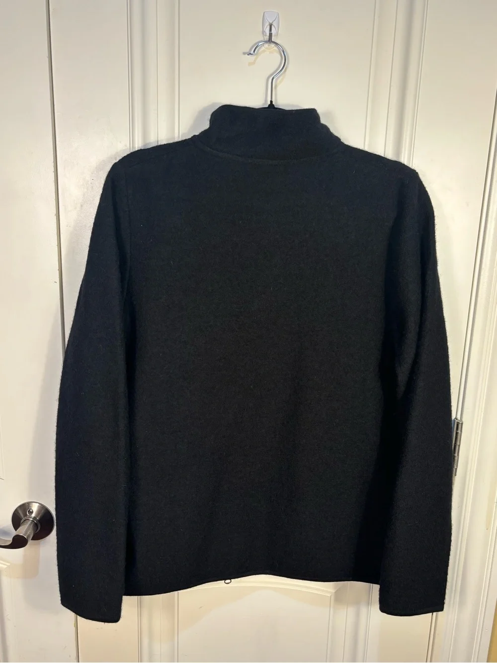 Harley-Davidson Black Full-Zip Knit Jacket with Red Script Logo